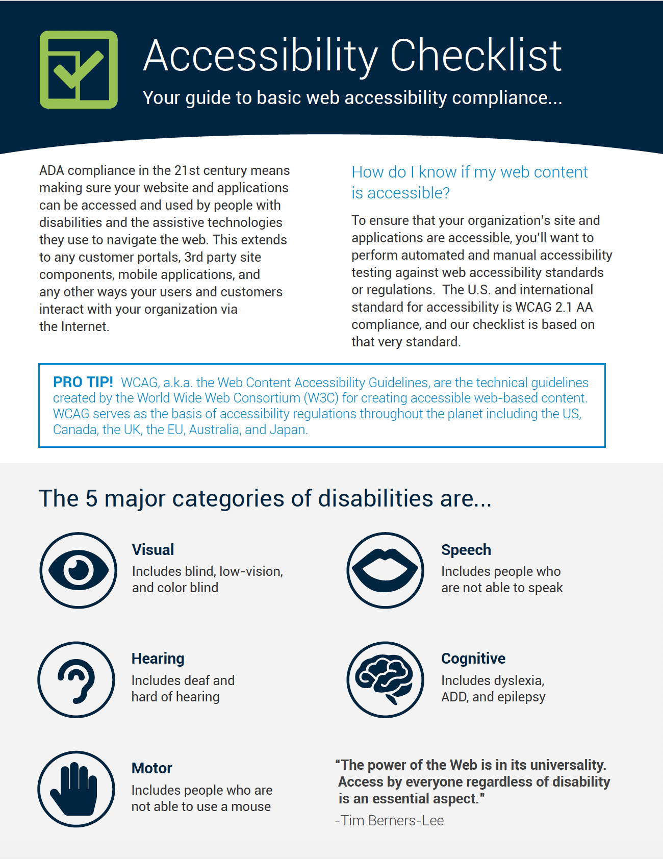 Website Accessibilty Checklist | Deque Systems